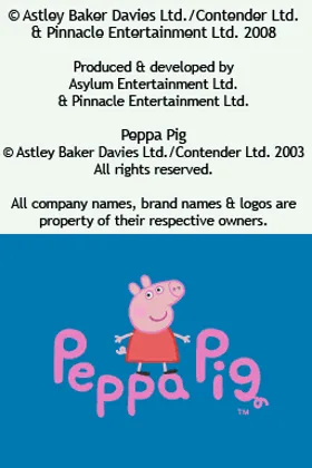 Peppa Pig - The Game (Europe) screen shot title